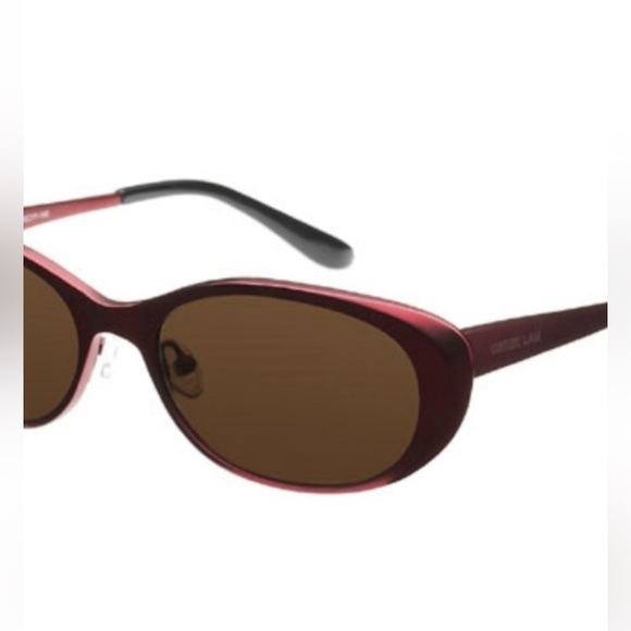 Derek Lam VERONICA Sunglasses Color red BURGUNDY BLOCK TITANIUM POLARIZED LENS main image 9